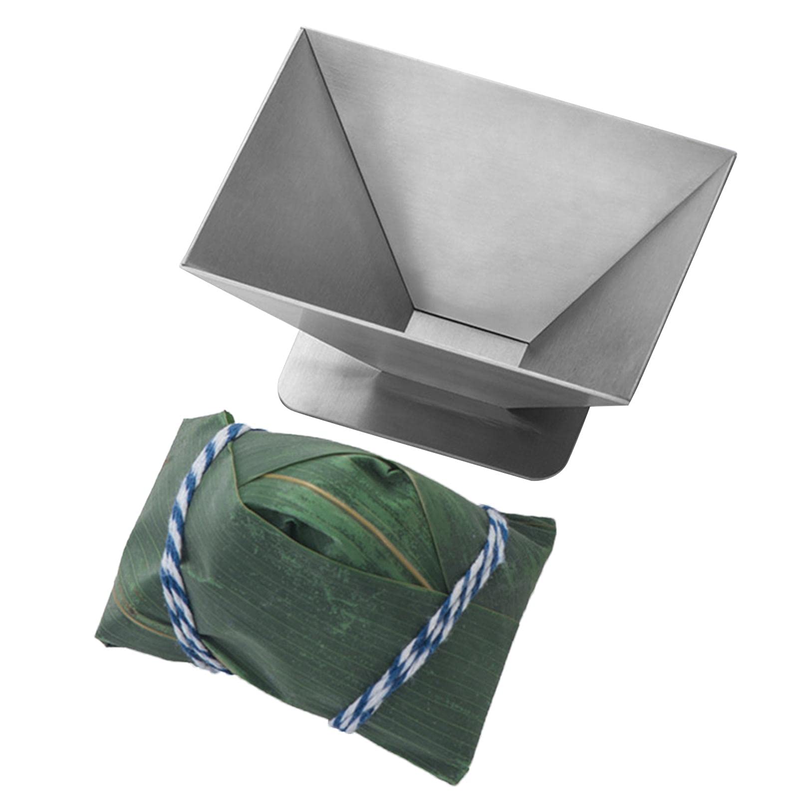 Premium Stainless Steel Zongzi Molds for DIY Sticky Rice Dumplings - Triangle, Square & Rectangle Shapes - Perfect for Dragon Boat Festival & Asian Cooking - Durable Kitchen Accessories for Homemade Rice Dumplings & Traditional Festive Meals