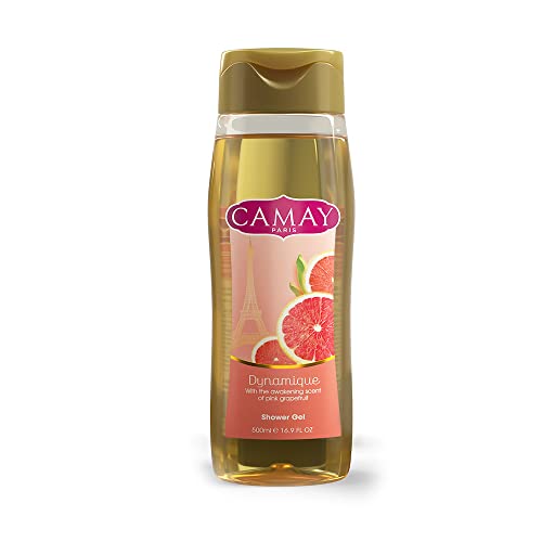 Camay Dynamique Shower Gel - 16.9 fl oz (499ml) | Moisturizing Body Wash for Soft Skin | Perfect for Daily Shower & Spa Relaxation