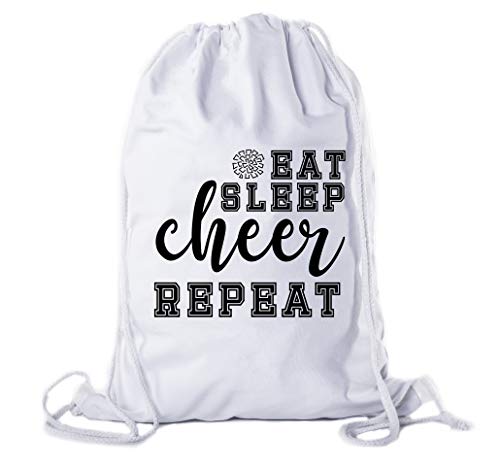 Eat Sleep Cheer-white