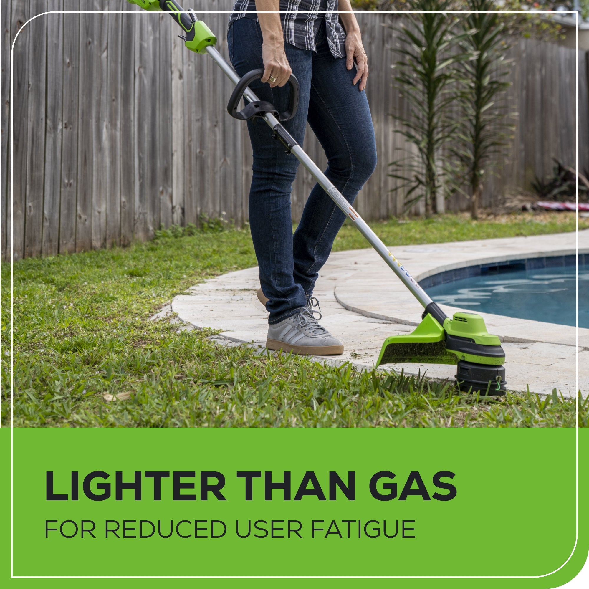 48V (2x24V) 15-Inch Cordless Battery Load N' Go™ String Trimmer with 2 x 4.0Ah USB Batteries & Charger - Lightweight Lawn Edger for Yard Maintenance, Landscaping, and Home Garden Care