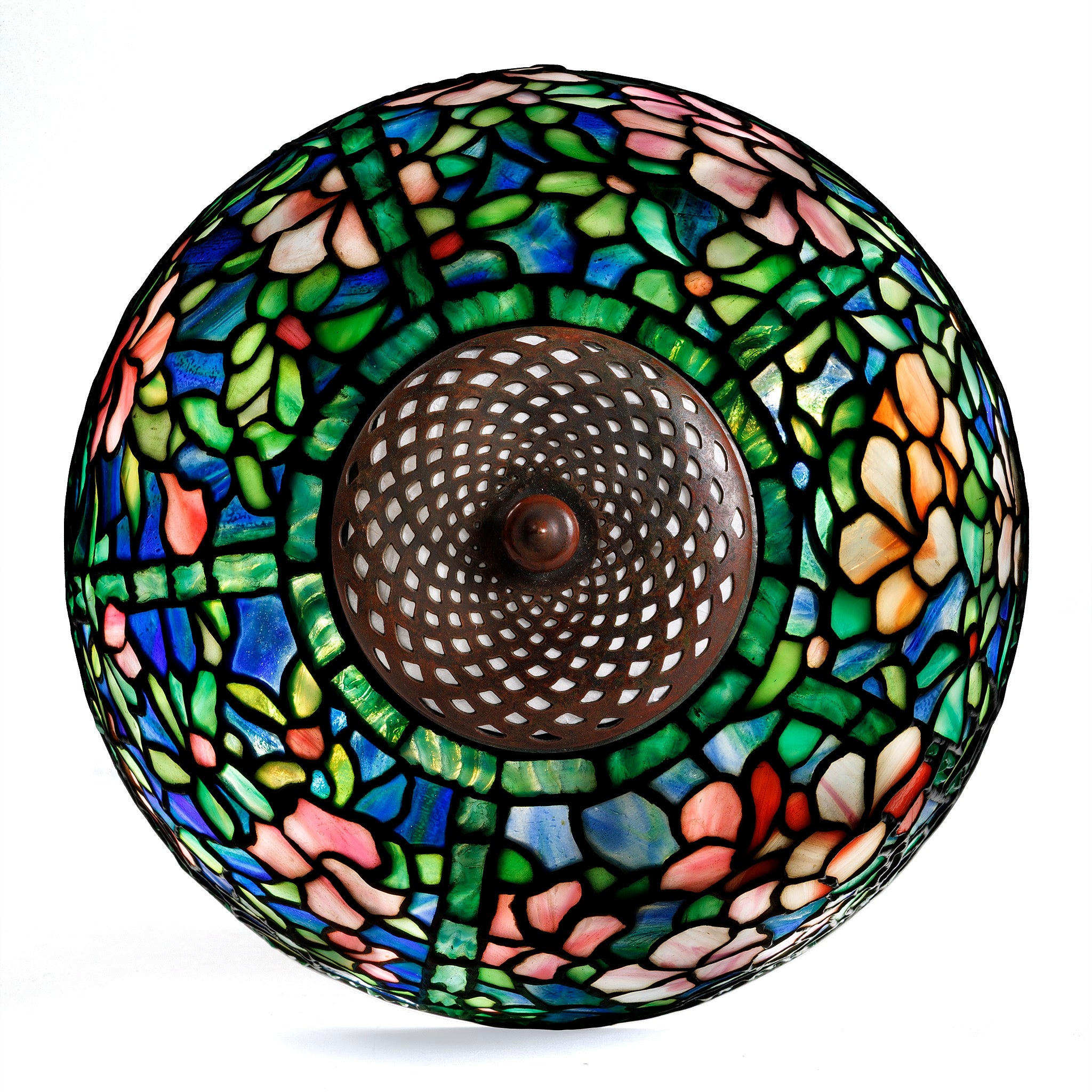 Tiffany Studios New York Pony Azalea Table Lamp - Antique Stained Glass Tiffany Style Lamp for Home Decor, Living Room, Bedroom Lighting