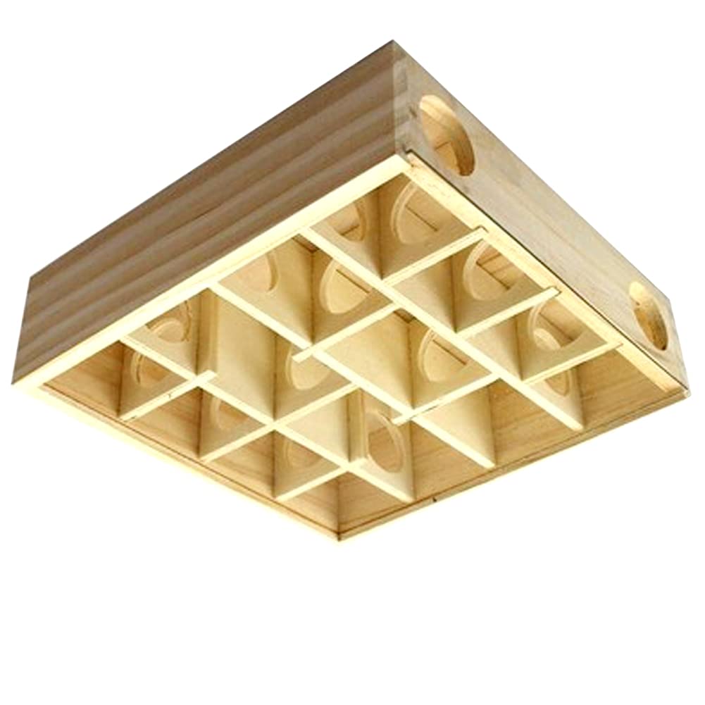 OMEM Wooden Hamster Maze & Hideout - Small Animal Cabin & Cage Accessories - Natural Pet Toys for Hamsters, Mice & Gerbils - Perfect for Cage Enrichment & Playtime Activities