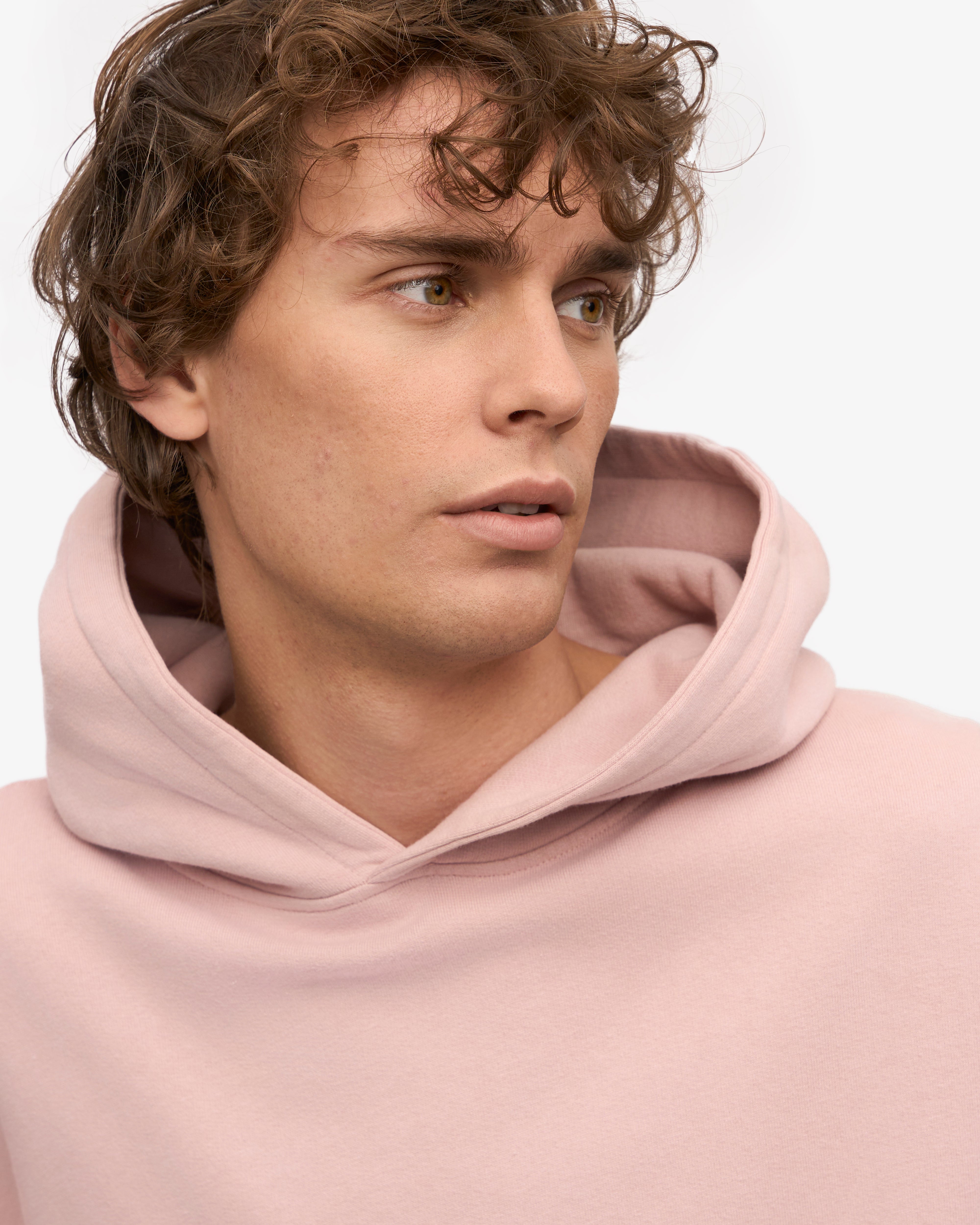 Organic Oversized Hoodie for Women - Faded Pink Cotton Pullover Sweatshirt | Cozy Loungewear & Casual Streetwear Outfit