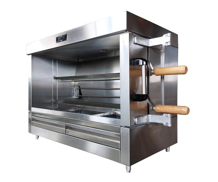 AMPTO Electric Chicken Rotisserie - Large Capacity for 10 Chickens | Commercial & Home Use | Perfect for Restaurants, Catering & Backyard BBQs