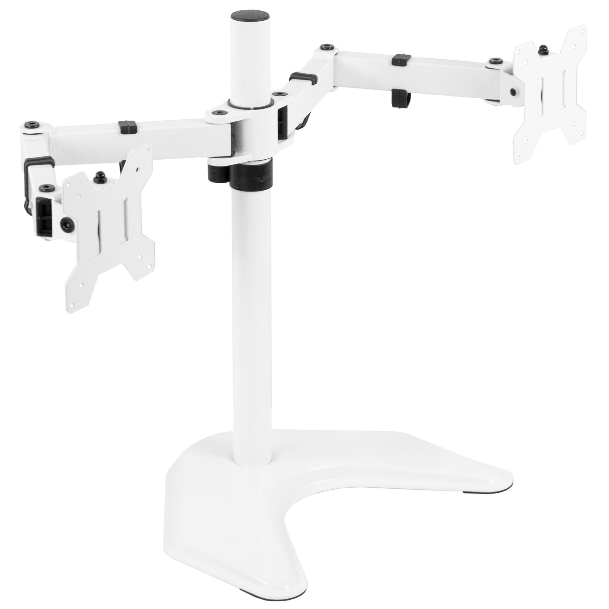 Dual Monitor Stand for Desk - Adjustable Ergonomic Mount for 13-32 Inch Screens - Perfect for Home Office, Gaming & Workspace Setup