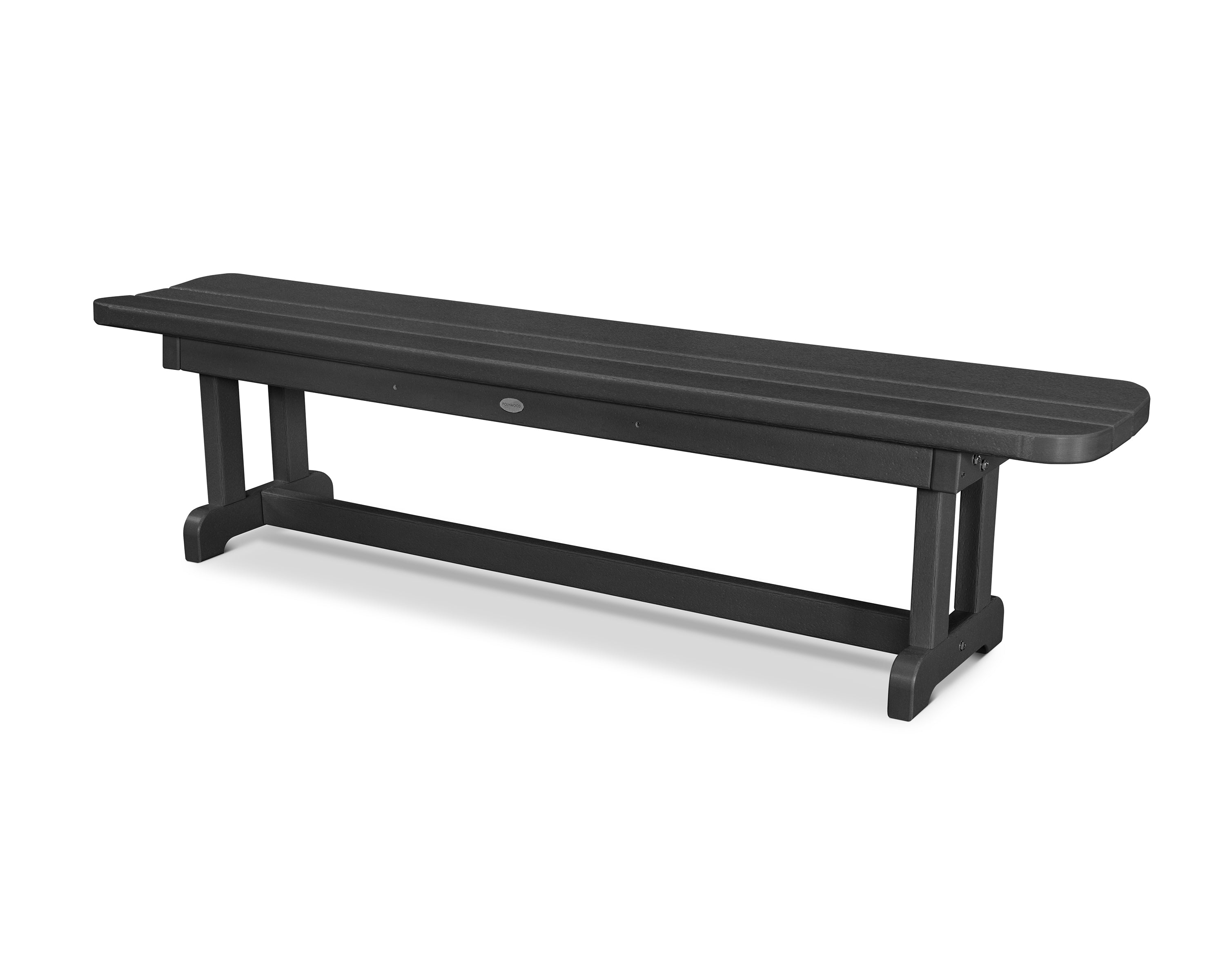 POLYWOOD Park 72 Harvester Backless Bench - Durable Outdoor Furniture for Patio, Garden & Backyard - Weather-Resistant & Low Maintenance