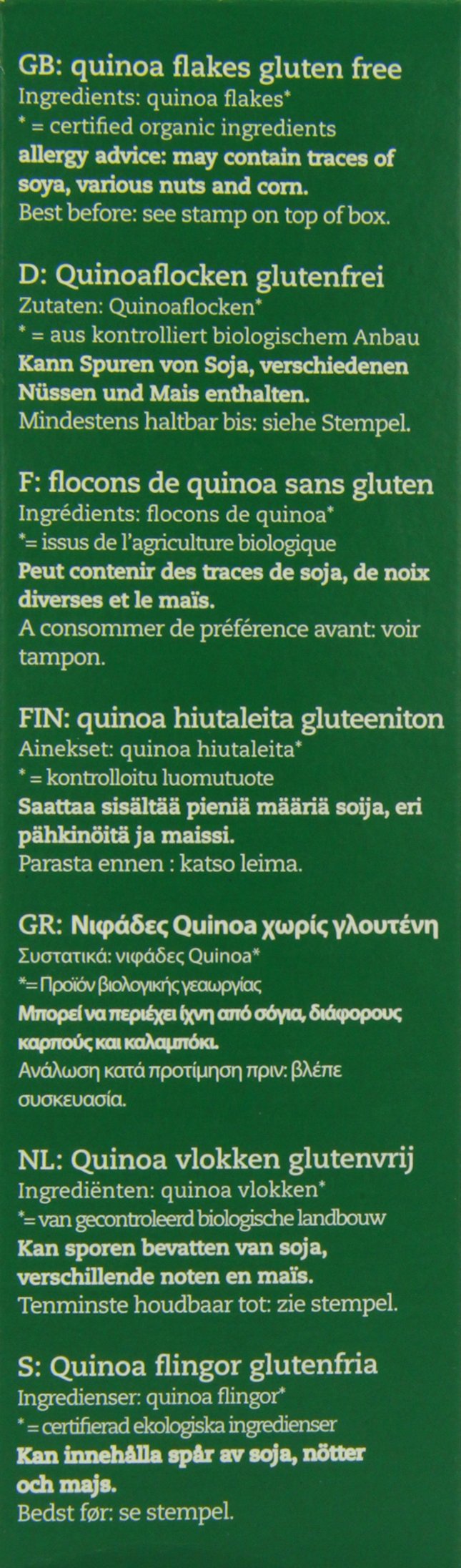 Amisa Organic Gluten Free Quinoa Flakes - 3 Pack | Healthy Breakfast Cereal Alternative | Perfect for Smoothie Bowls, Baking & Vegan Recipes