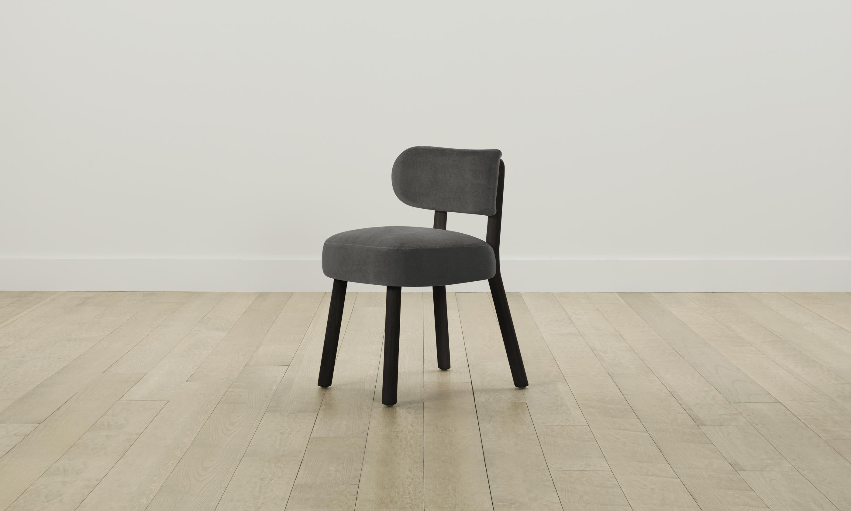 Premium Jane Dining Chair - Performance Velvet Upholstery in Slate Gray - Perfect for Modern Dining Rooms & Kitchen Breakfast Nooks