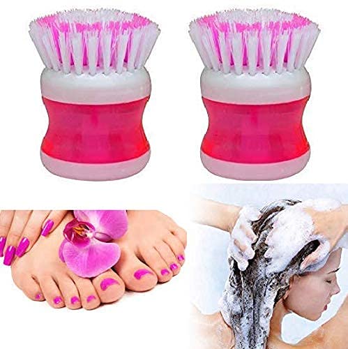 DEXO 2-Pack Scalp Massage Brush for Hair Washing - Exfoliating Shampoo Brush for Men & Women - Gentle Hair & Scalp Cleaner for Shower, Bath, and Spa Relaxation