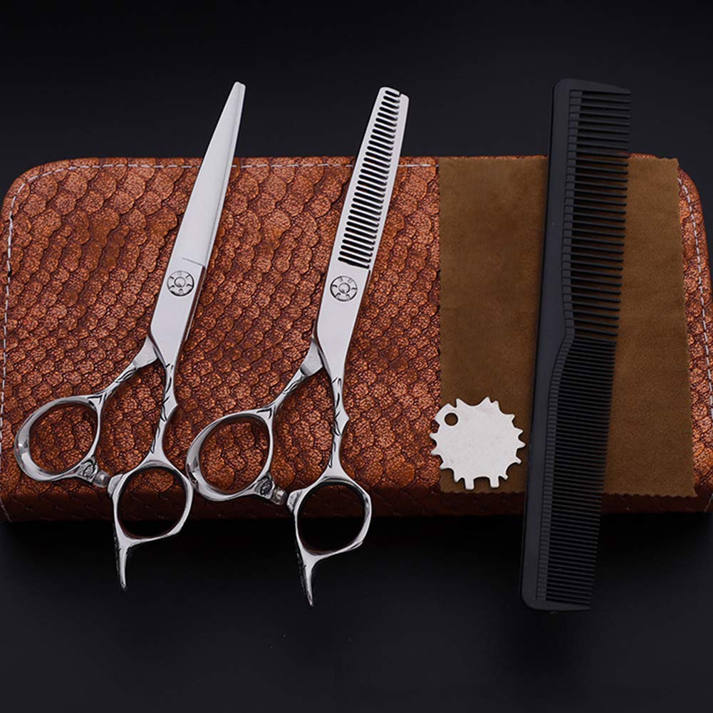 Professional Hair Scissors 6.0 Inch - WBDZ Barber Salon Shears with Antique Flower Handle, Sharp Stainless Steel Hair Cutting Scissors for Stylists & Home Use | Perfect for Hairdressing, Trimming, and DIY Haircuts