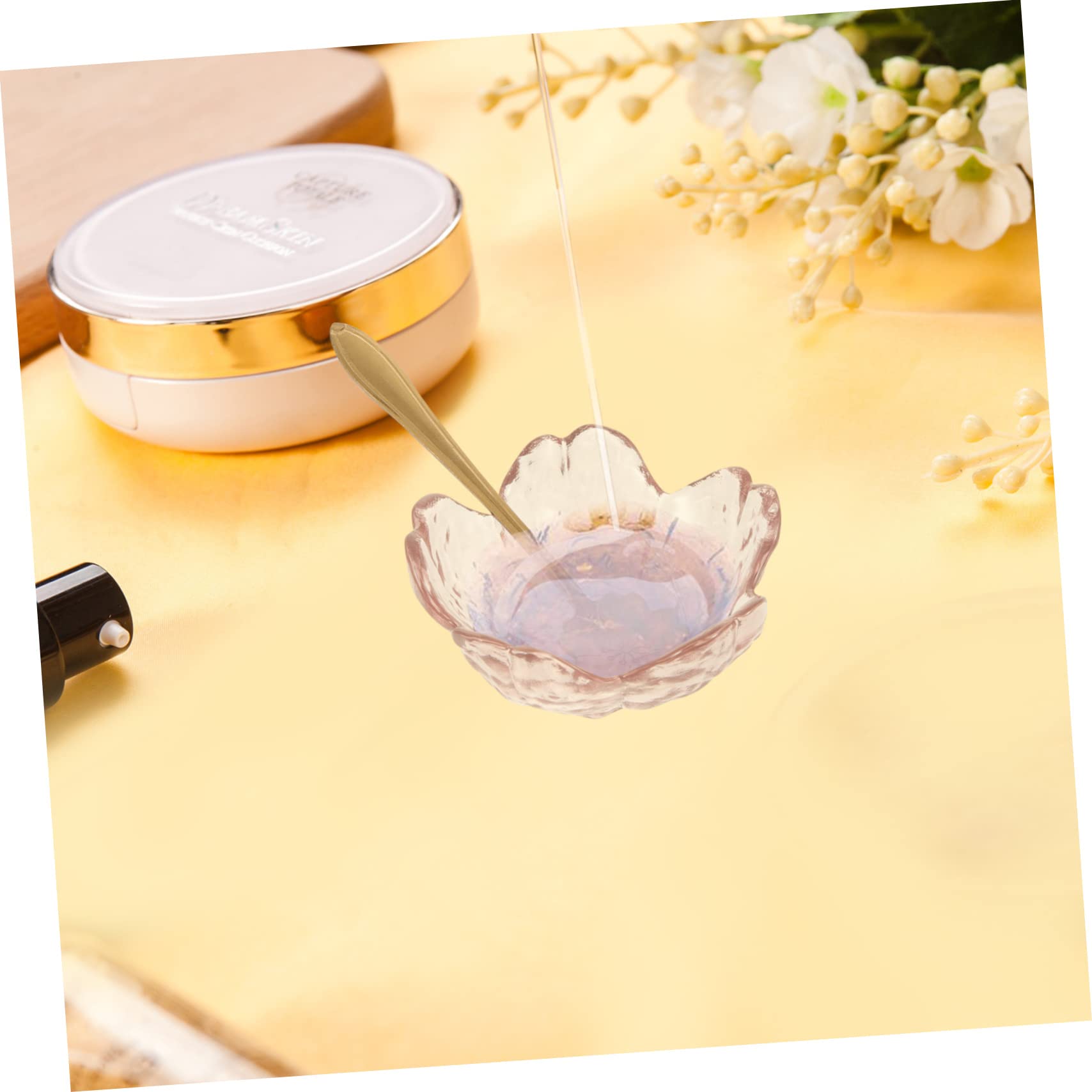 2 Sets Clear Pink Metal Massage Oil Bowls for Salon & Spa - Facial Mask Mixing Bowl, Fragrance Kit, Care Food, Sauce Dish - Perfect for Estheticians, Facial Treatments & Appetizer Plates