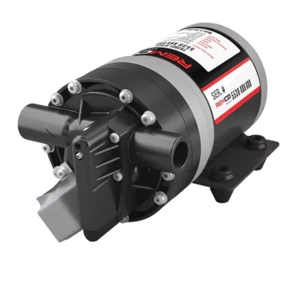 Remco SmoothFlo 12V DC Water Transfer Pump - 5.3 to 7 GPM, 100 PSI (Bare Pump) - Ideal for RV, Marine, and Off-Grid Water Systems