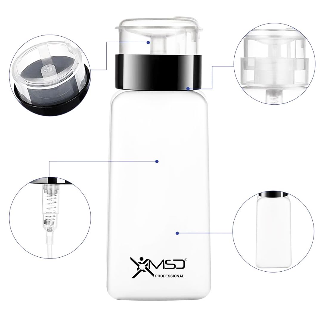 XMSD Nail Cleanser Dispenser - Nail Polish Remover Spray Bottle with Pump for Salon & Home Use - Perfect for Nail Art, Manicure & Pedicure