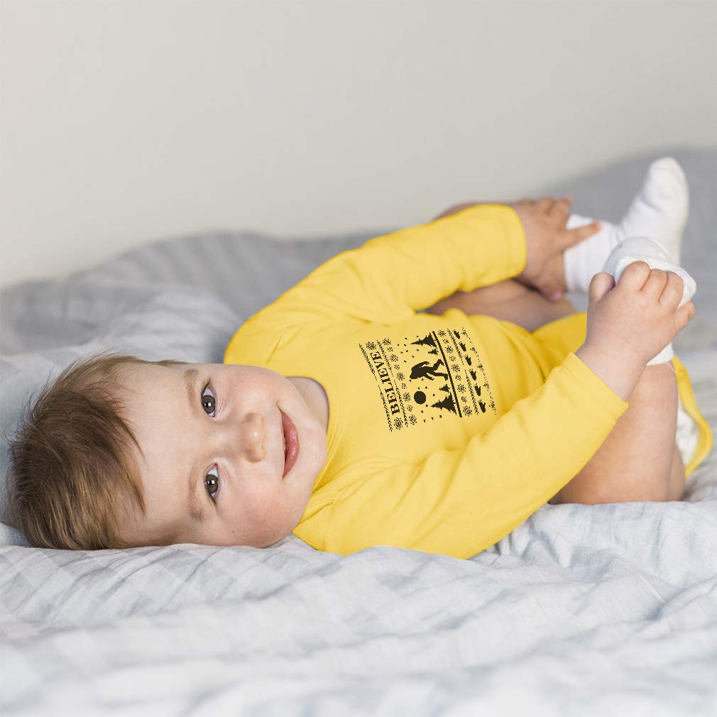 Cute Rascals Baby Clothes - Soft Cotton Long Sleeve Bodysuit with Tree Print for Boys & Girls | Perfect for Playtime, Family Photos & Everyday Comfort