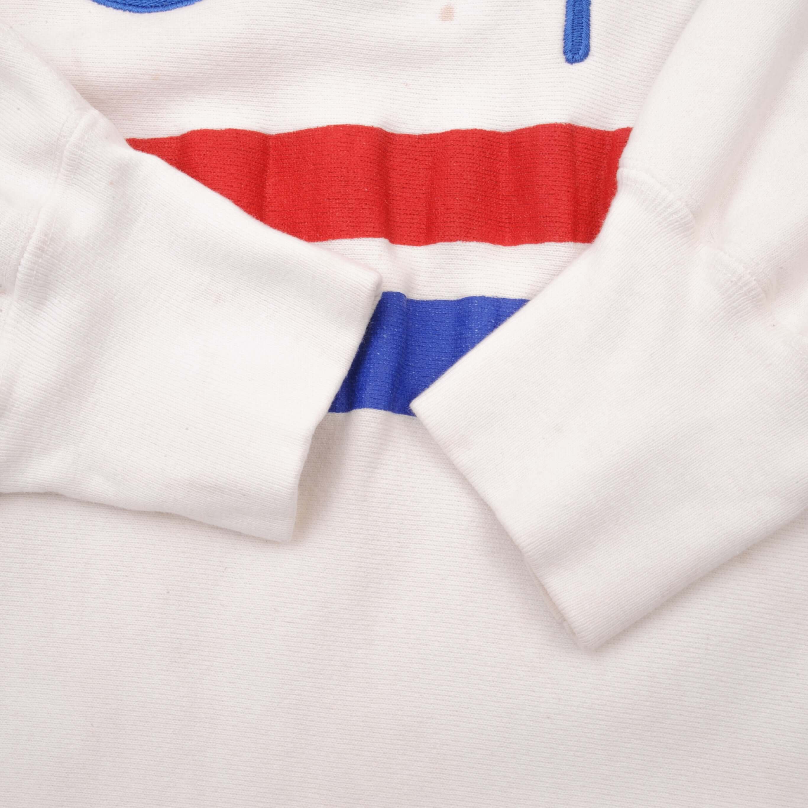 Vintage Champion Reverse Weave Spellout White Sweatshirt 1980s XL Made in USA - Retro Streetwear for Men & Women, Casual Outfit, Gym Wear, and 90s Fashion Style