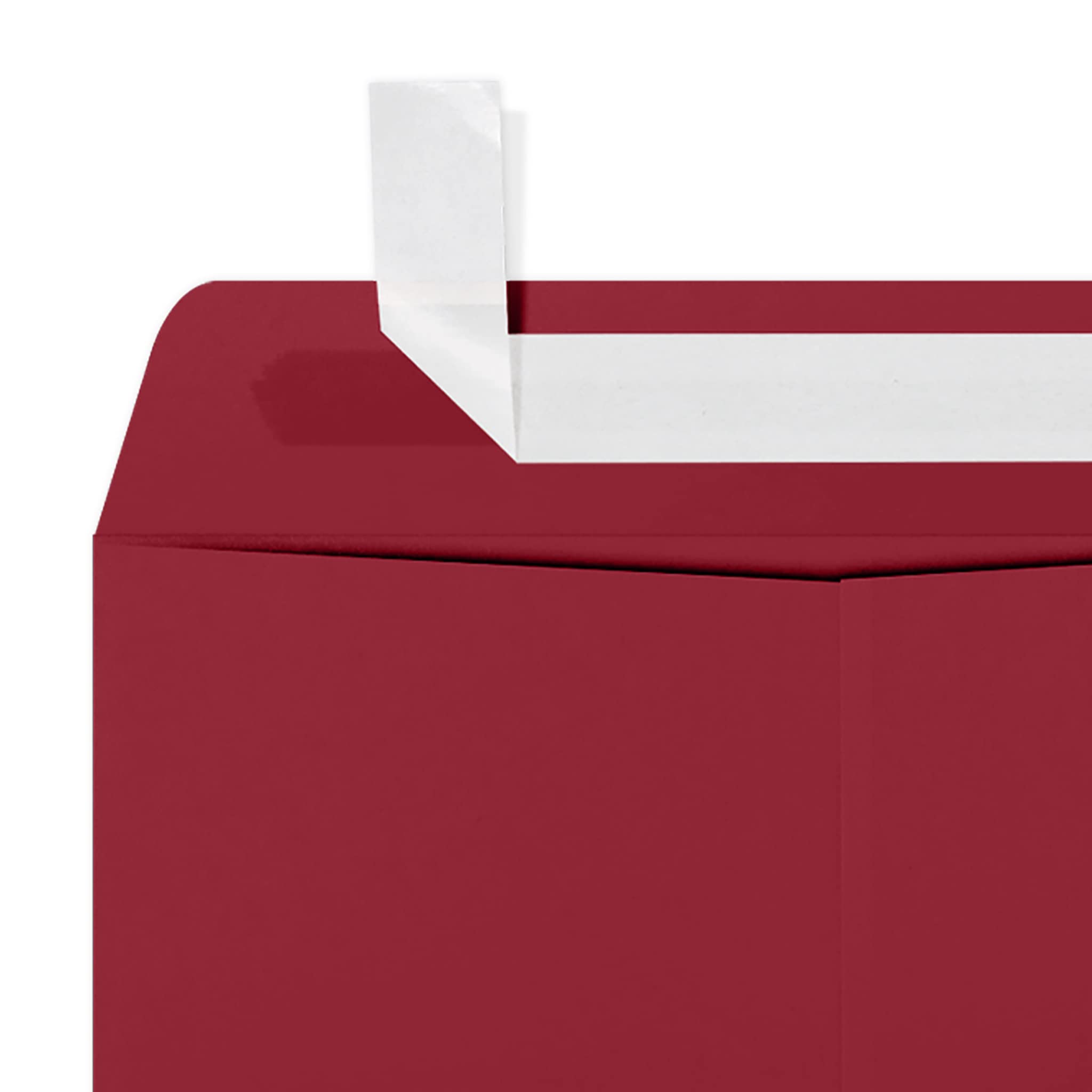 LUXPaper 9 x 12 Open End Envelopes - Self Seal Peel & Press, Garnet Red, 80lb Text Weight, Pack of 250 | Perfect for Wedding Invitations, Business Mailings & Greeting Cards
