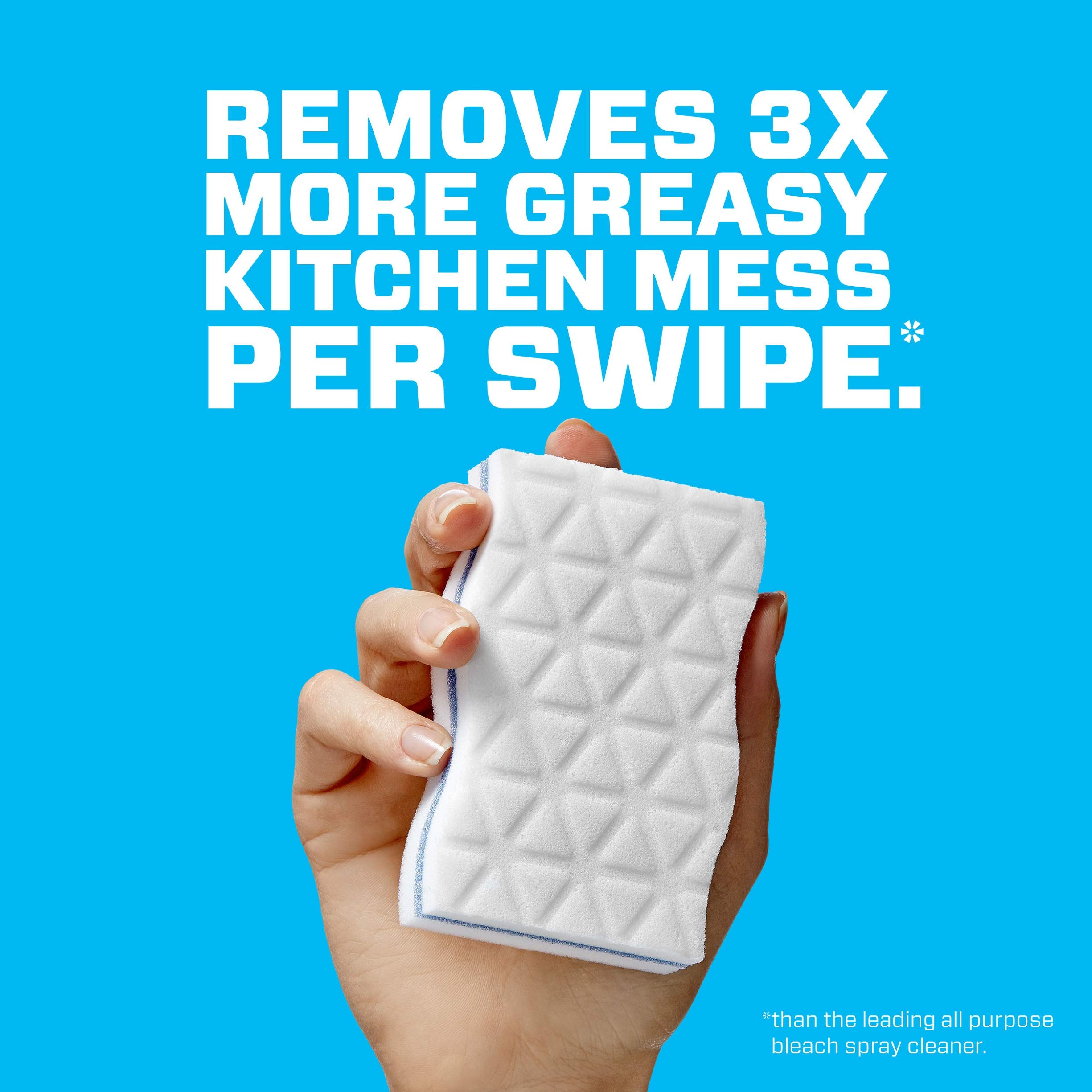Mr. Clean Magic Eraser Extra Durable Cleaning Pads - 4 Pack Heavy Duty Scrub Sponges for Kitchen, Bathroom, Walls & Stain Removal - Tough on Grime, Safe on Surfaces