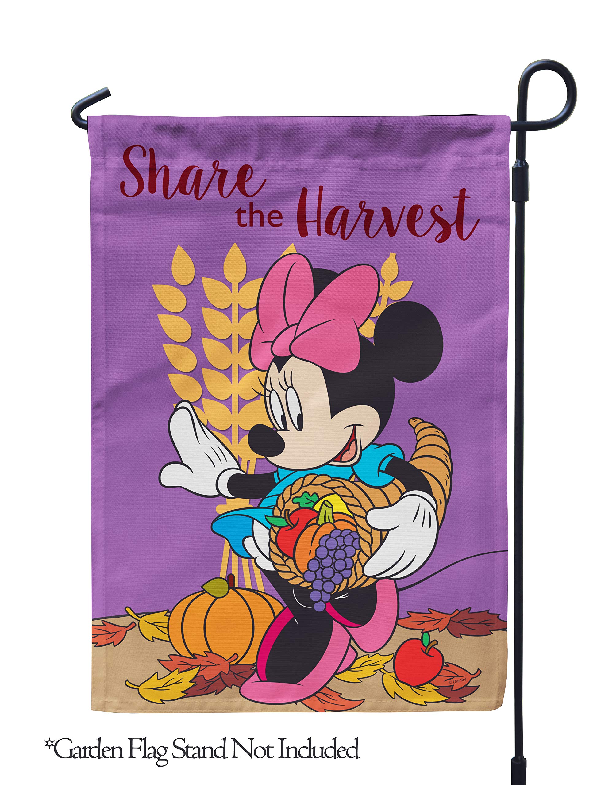 Disney Share The Harvest Minnie Mouse Garden Flag 12.5