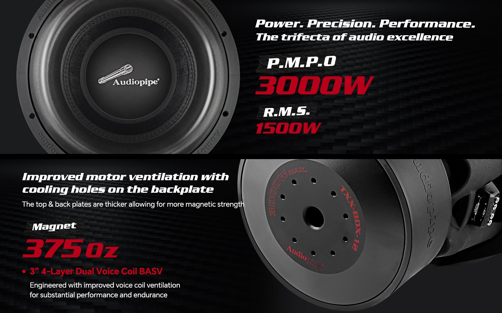 12-Inch Competition Subwoofer (TXX BDX 12) - High Performance Car Audio for Deep Bass & Powerful Sound - Perfect for Car Audio Systems & Bass Competitions
