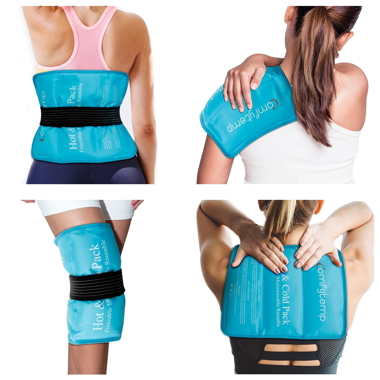 Comfytemp Reusable Gel Ice Pack for Injuries - 10.5