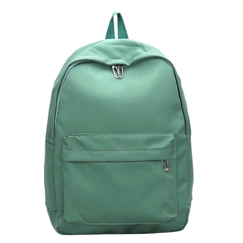Large Capacity Solid Color Backpack for Teen Boys & Girls - Durable School Backpack with Multiple Pockets | Perfect for School Supplies, College, Travel & Daily Use (Green)