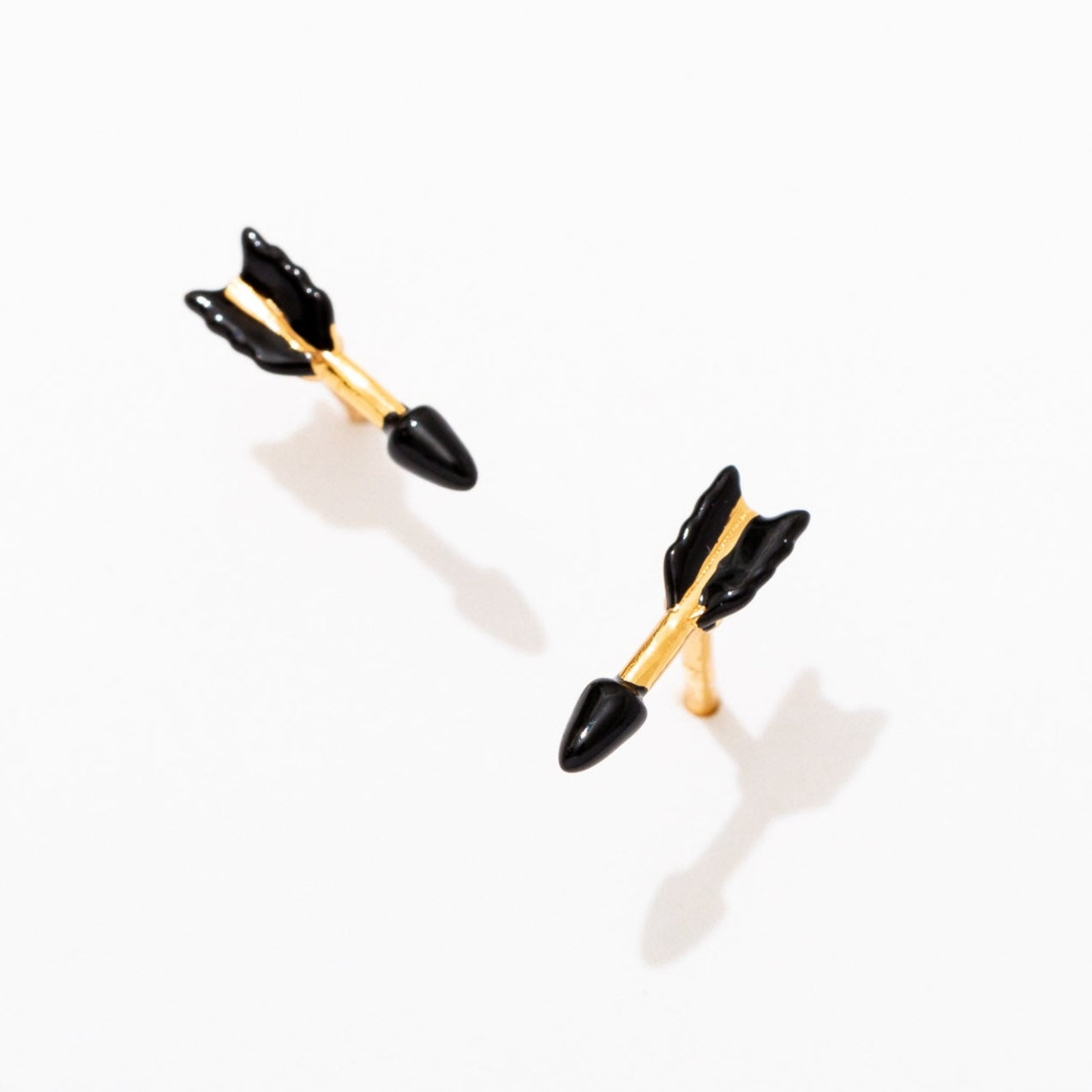 Black Arrow Stud Earrings for Women - Hypoallergenic Stainless Steel Punk Gothic Jewelry - Perfect for Parties, Concerts & Everyday Wear
