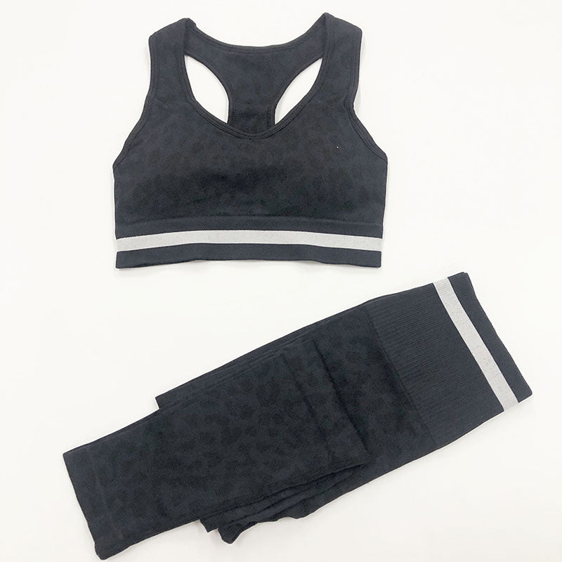 High Waist Seamless Yoga Pants & Sports Bra Set for Women - Comfortable Workout Outfit for Yoga, Gym & Running