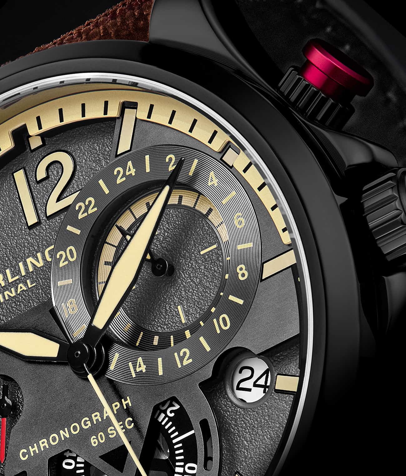 Cordura 4029 Quartz 45mm Aviator Watch - Durable Military-Grade Timepiece for Outdoor Adventures & Aviation Enthusiasts