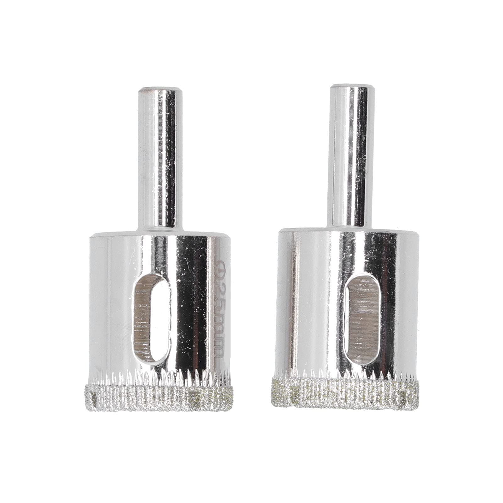 2PCS Diamond Hole Saw Drill Bit Set - High Efficiency for Ceramic Tile, Glass, Porcelain - Perfect for Bathroom Renovation, DIY Projects & Home Improvement