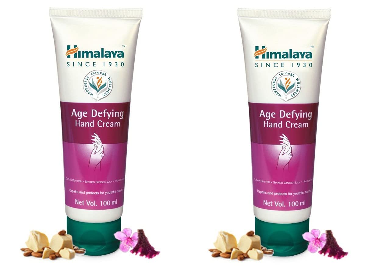 Himalaya Anti-Aging Hand Cream for Dry Skin - 100ml (Pack of 2) | Moisturizing & Repairing for Women & Men | Perfect for Night Care, Office Use & Travel