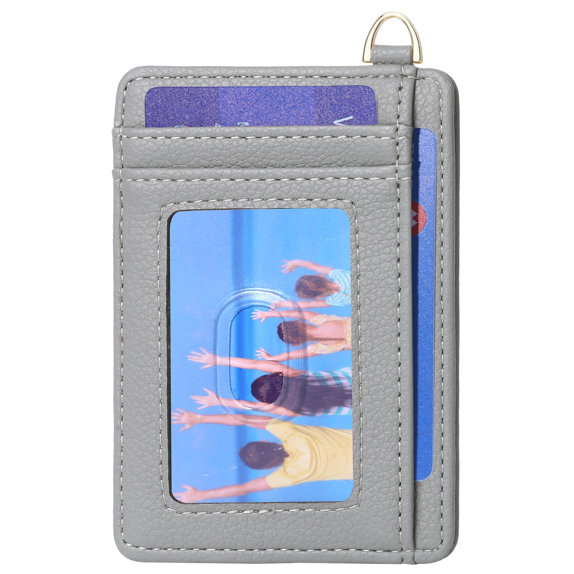 Slim RFID Blocking Credit Card Holder - Minimalist Front Pocket Wallet for Men & Women with ID Window | Compact Card Case for Travel, Business & Everyday Use