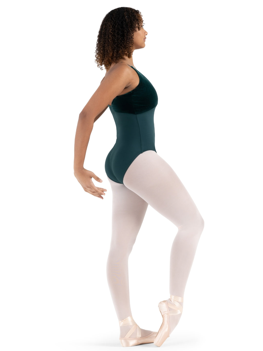 12230W Velvet Forest Pine Leotard - Elegant Dancewear for Ballet, Gymnastics & Performance - Soft Stretch Fabric for Comfort & Style