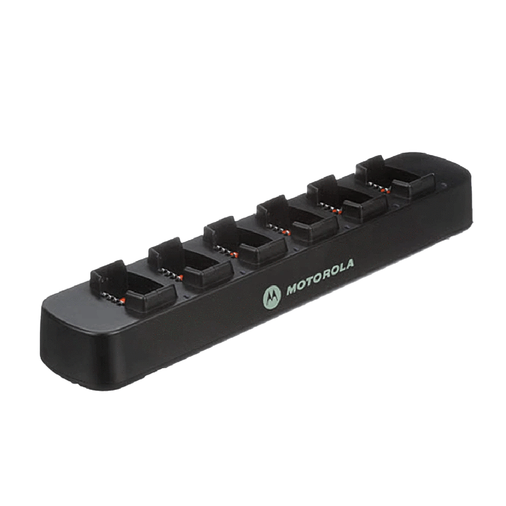 Motorola RLN6309 Multi-Unit Charger - Fast Charging Station for 6 Devices | Perfect for Home, Office & Travel | Compatible with Motorola Two-Way Radios & Walkie Talkies