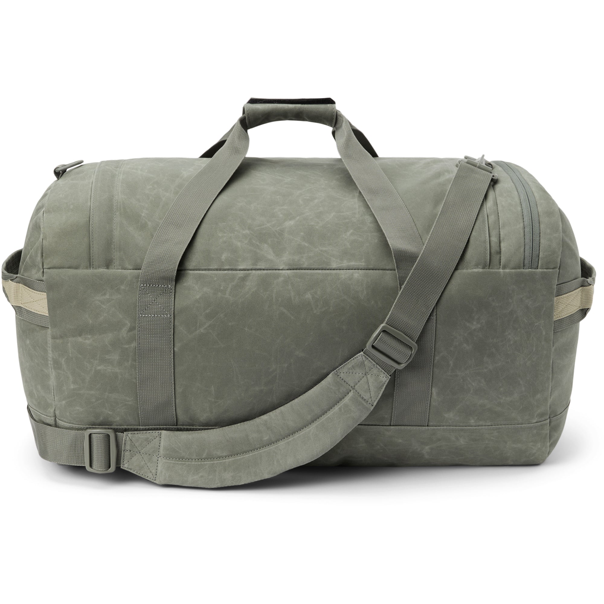 EQ Duffle 50L Travel Bag - Lightweight Waterproof Gym Duffel with Shoe Compartment | Perfect for Gym, Travel & Weekend Getaways | Mulled Basil Green