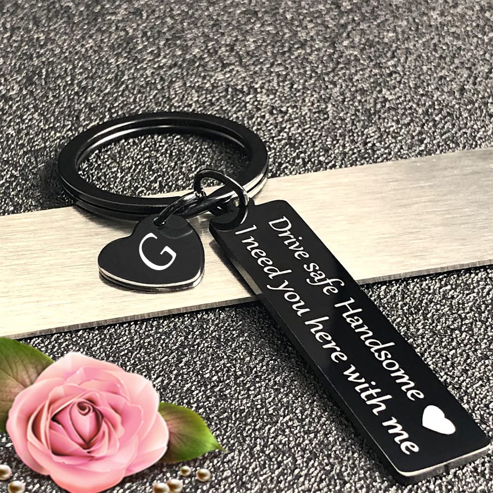 Drive Safe Keychain - Thoughtful Gifts for Boyfriend, Husband & Men | Valentine's Day, Anniversary & Christmas Present | Car Accessories for Safe Driving & Travel Protection