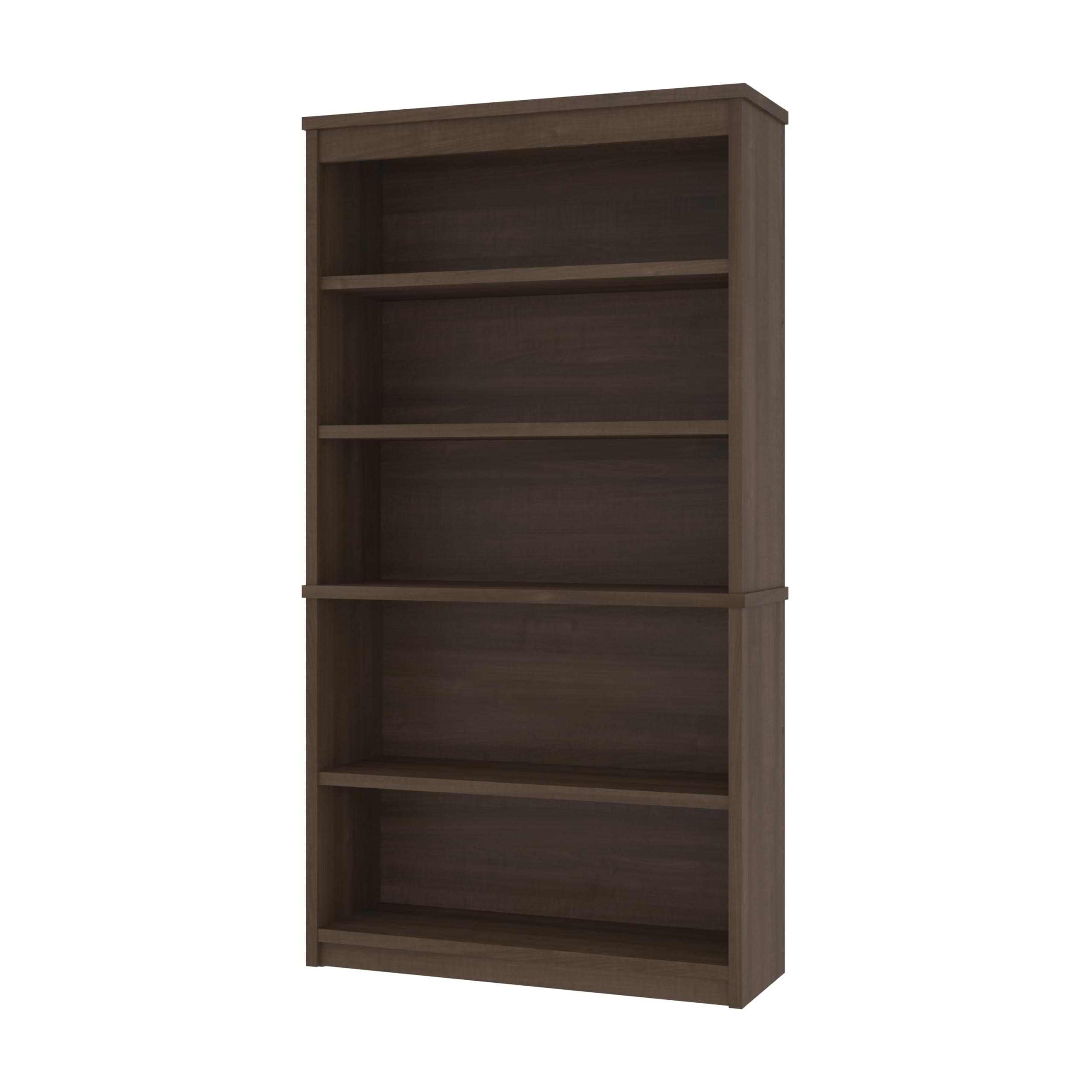 Bestar Universal 36W White Chocolate Bookcase - Modern Bookshelf for Living Room, Bedroom & Office Storage