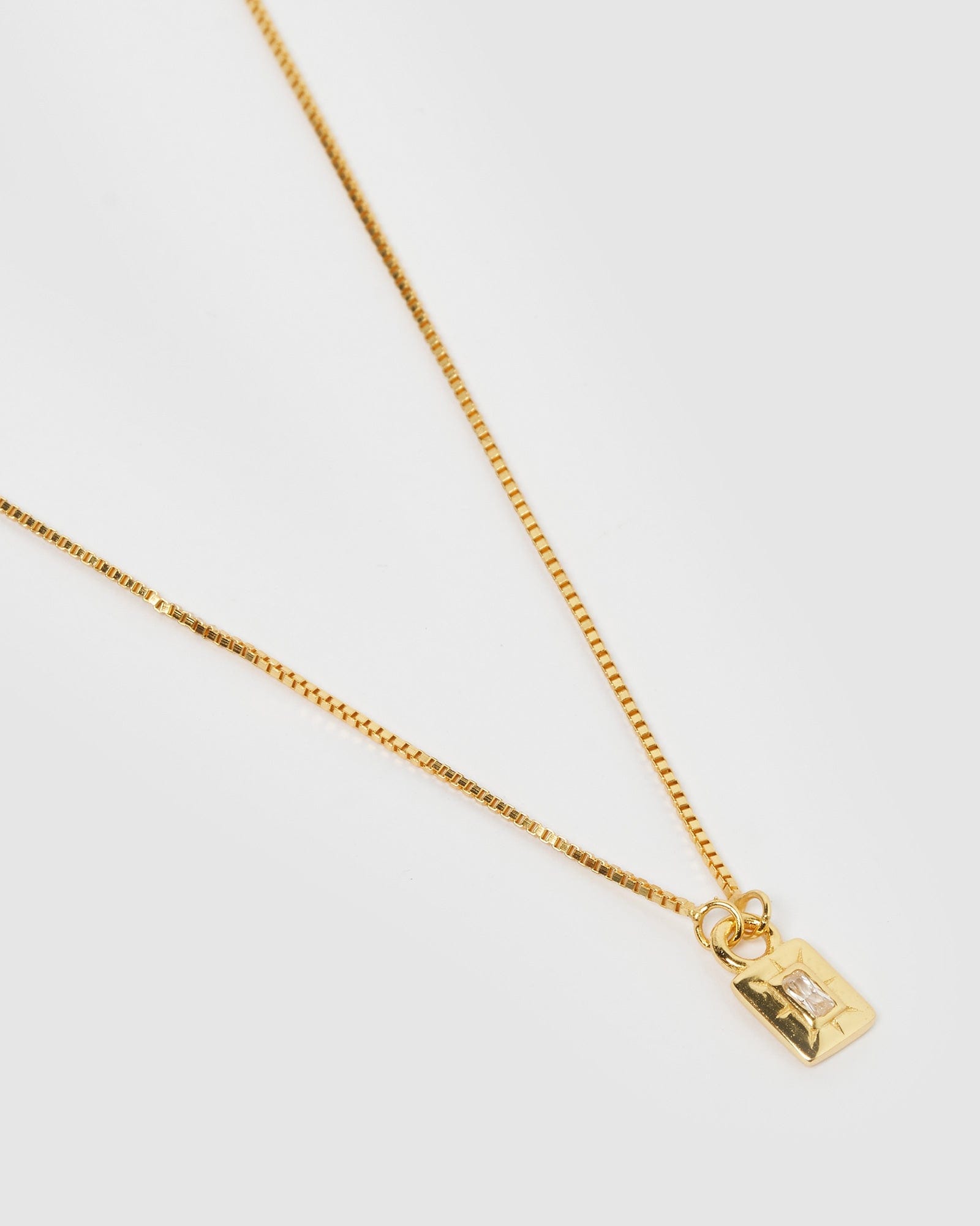 Izoa Cairo Gold Clear Necklace - Elegant Layering Jewelry for Women, Perfect for Everyday Wear, Parties & Special Occasions