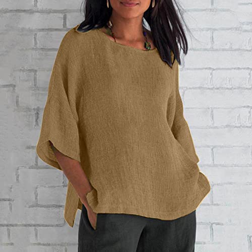 3/4 Sleeve Khaki