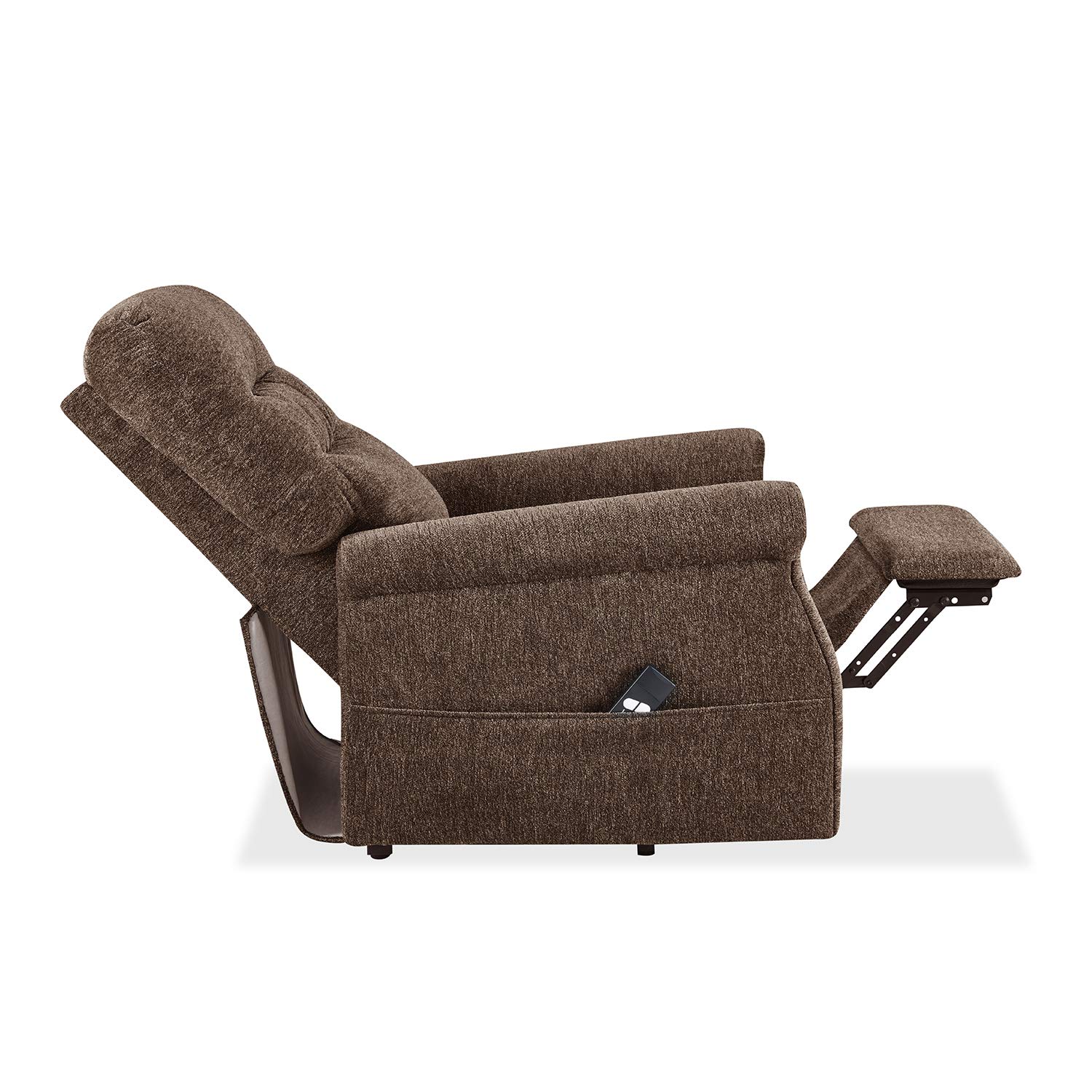OpenBeauty Power Lift Recliner Chair - Soft Padded Massage Armchair for Elderly & Seniors, Heavy Duty Electric Lift Chair for Living Room, Bedroom & Home Office (Grey)