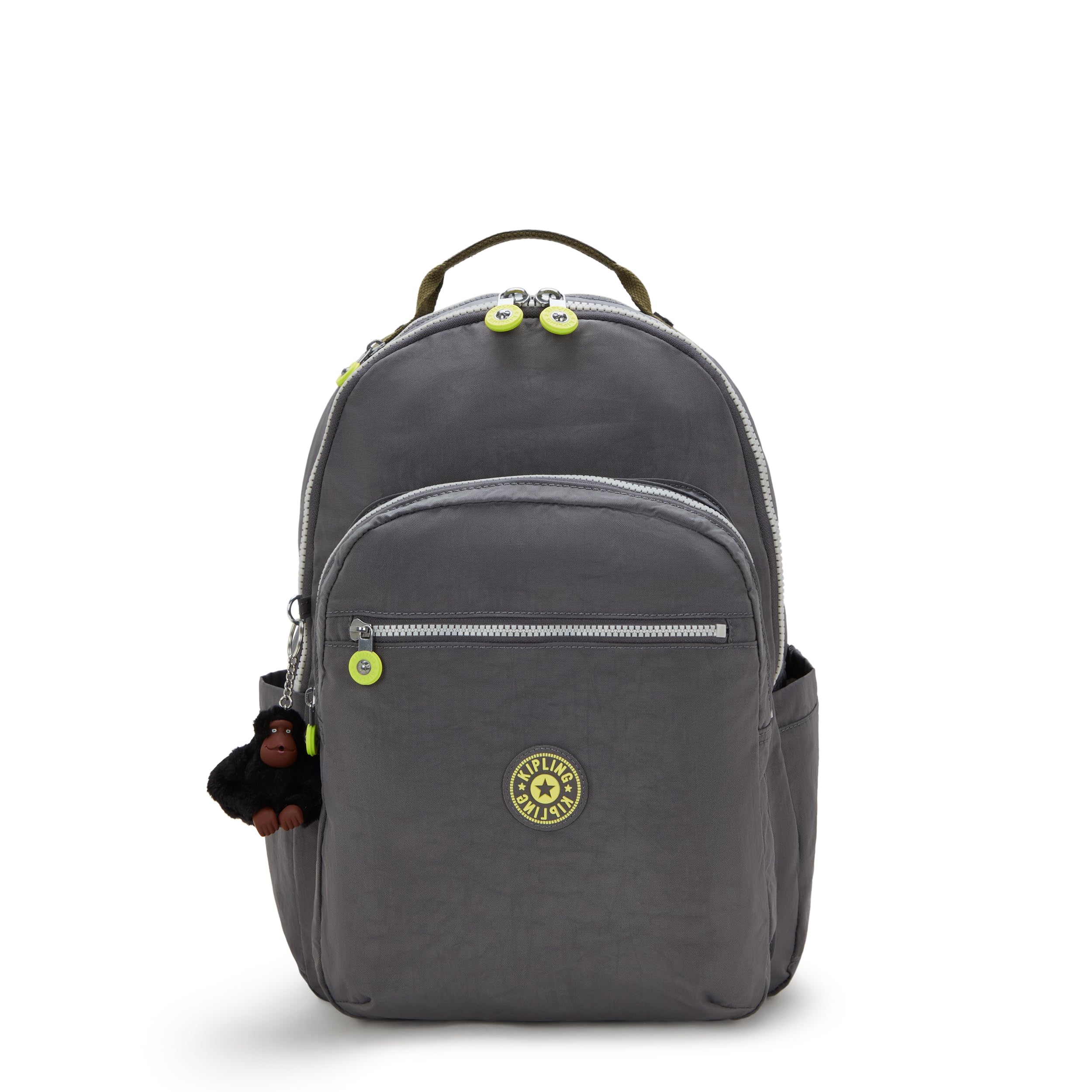 Kipling Seoul Backpack - Lightweight Travel Laptop Bag for Women & Men, Grey One Size - Perfect for Work, School & Daily Commute