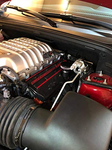 High Performance CFM Baffled Billet Valve Cover Breather for 2018-2020 Jeep Grand Cherokee Trackhawk - Flat Black | Engine Protection & Enhanced Airflow for Off-Road & Street Performance