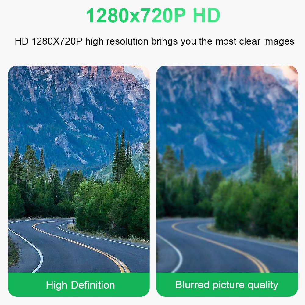 1080P AHD Car Backup Camera with 170° Wide Angle & Night Vision - IP69 Waterproof Rear View Reversing Camera for Cars, SUVs, Trucks, RVs - Perfect for Parking, Reversing & Towing Safety