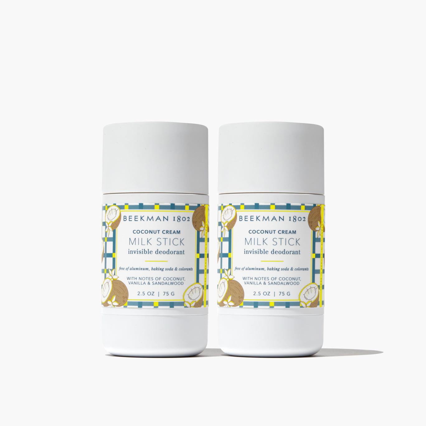 Organic Coconut Cream Milk Stick - 48H All-Day Odor Protection, Invisible & Natural Deodorant for Women & Men - Perfect for Gym, Work & Daily Freshness