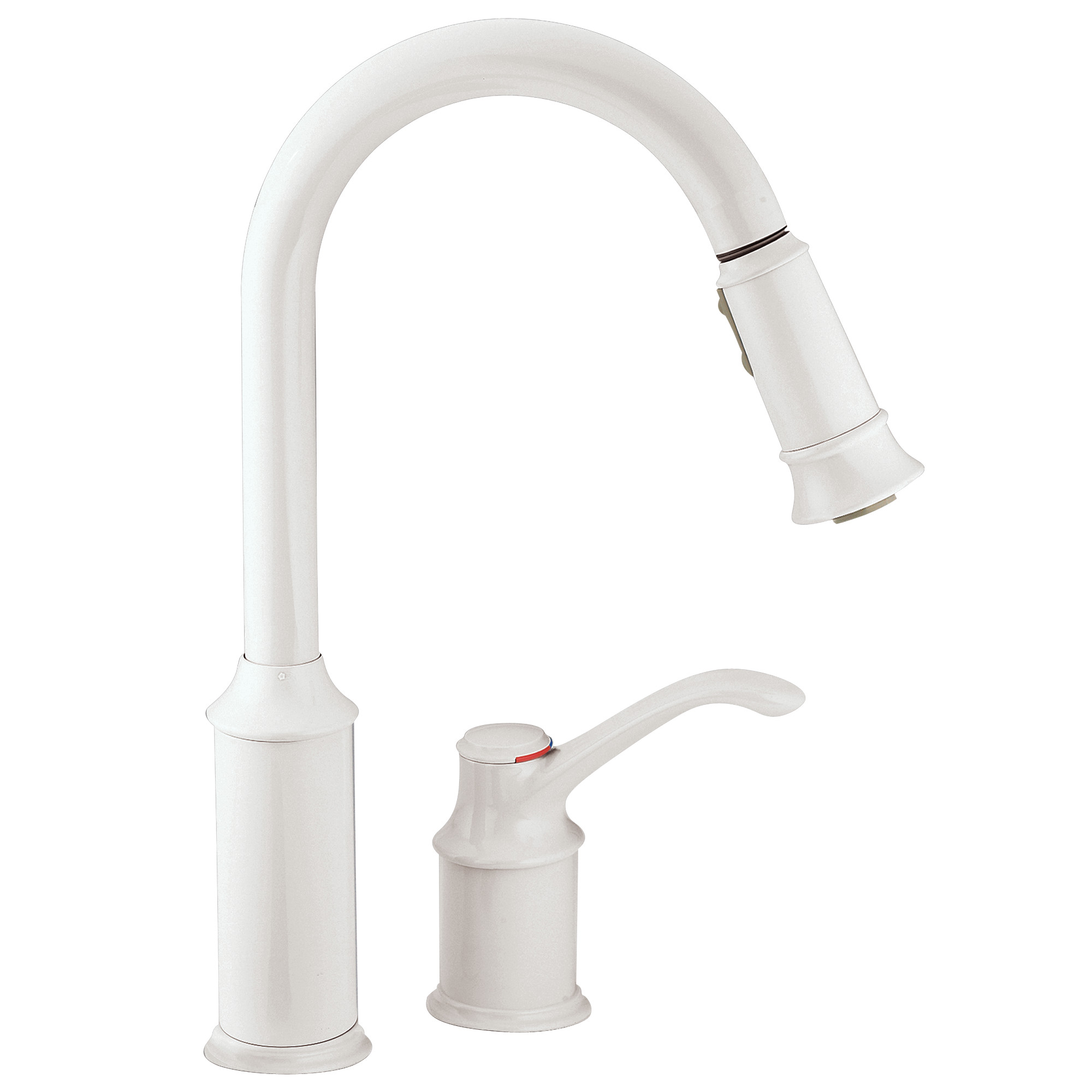 Aberdeen Chrome One Handle High Arc Pull Down Kitchen Faucet - Modern Brushed Nickel Finish for Easy Dishwashing & Food Prep - Perfect for Farmhouse & Contemporary Kitchens