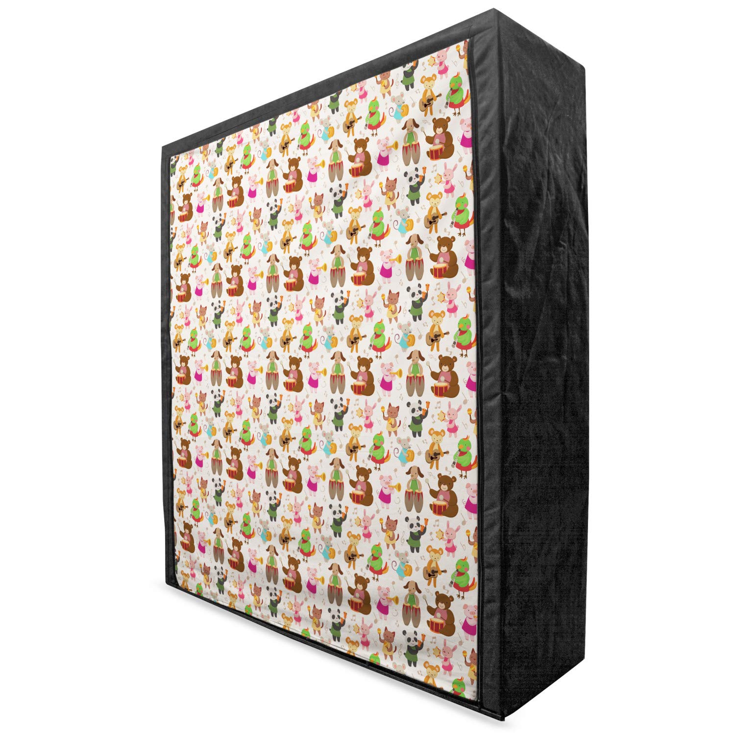 Ambesonne Music Themed Portable Fabric Wardrobe - 59