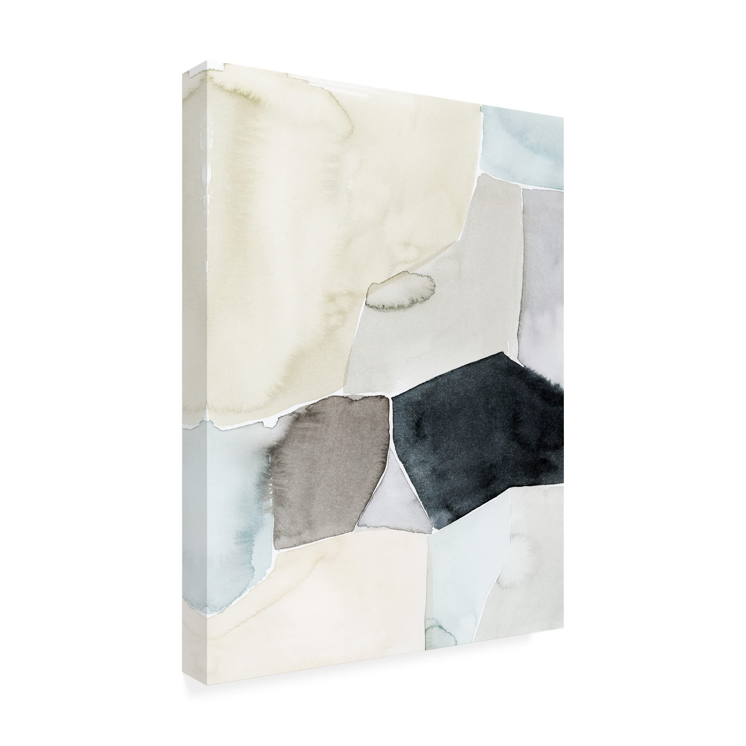 Grace Popp Tectonic Overlap II Abstract Canvas Wall Art - Modern Home Decor for Living Room, Bedroom & Office | Framed Ready-to-Hang Painting