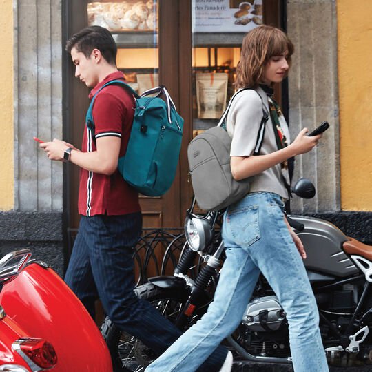 Travelon RFID Blocking Small Backpack - Anti-Theft Crossbody Bag for Travel, Commuting & Daily Use - Lightweight & Water-Resistant for Women & Men
