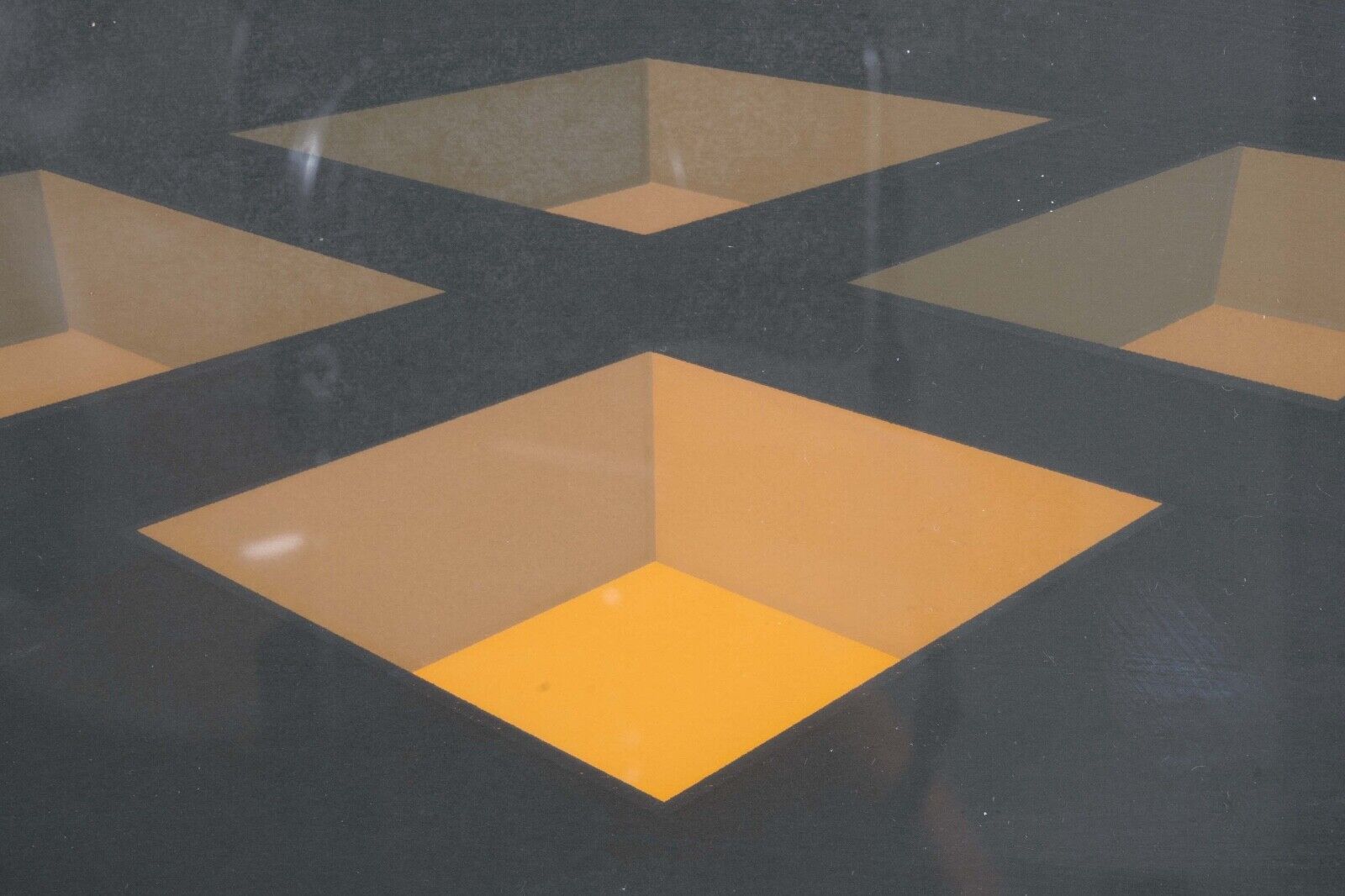 Brian Halsey Theon 5th State Signed Op Art Serigraph AP VI/X Framed 1978 - Limited Edition Abstract Art Print - Perfect for Modern Home Decor & Art Collectors