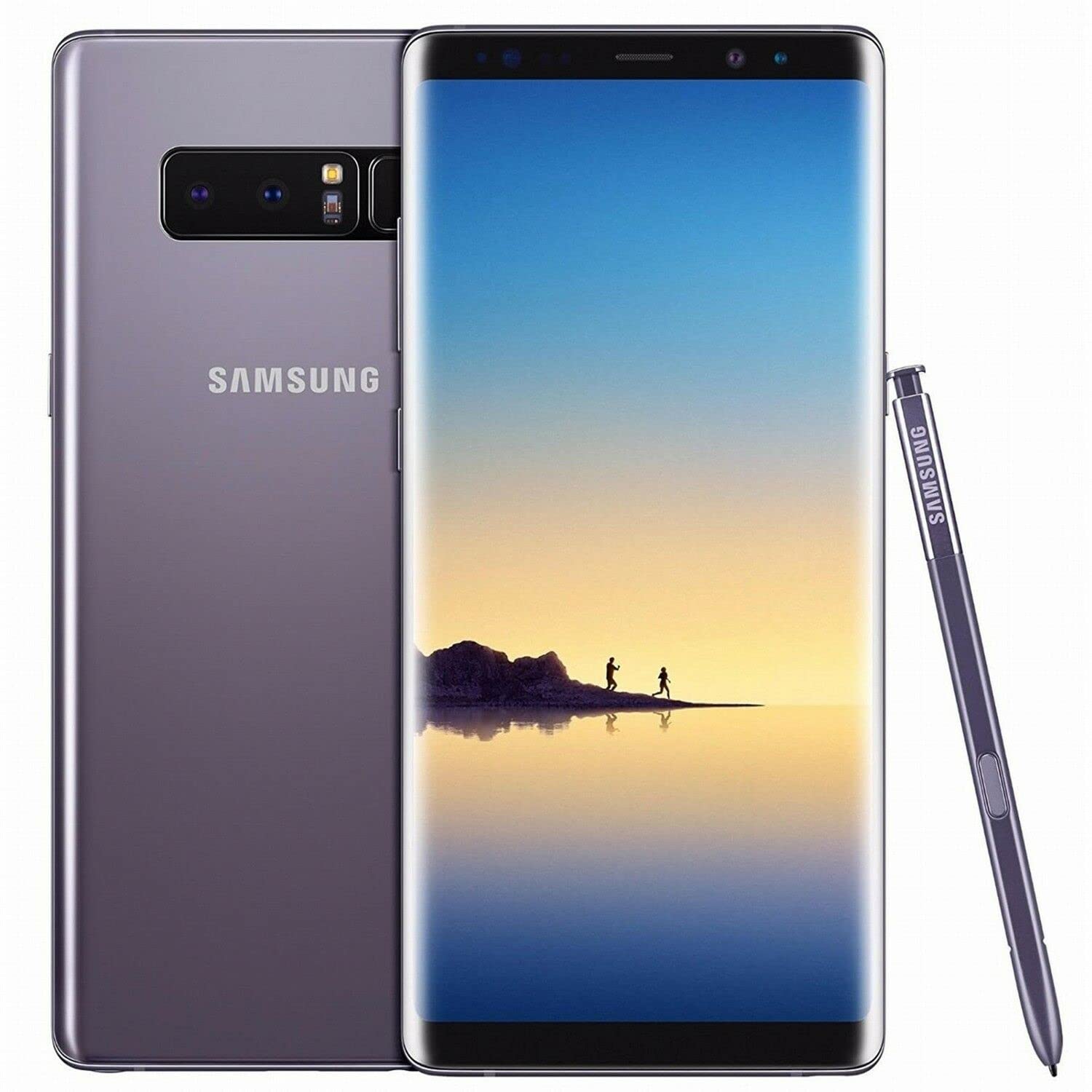 Samsung Galaxy Note 8 N950U 64GB Unlocked GSM 4G LTE Smartphone - Dual 12MP Camera, Android OS, Orchid Grey (Renewed) - Perfect for Business Professionals & Mobile Photography Enthusiasts