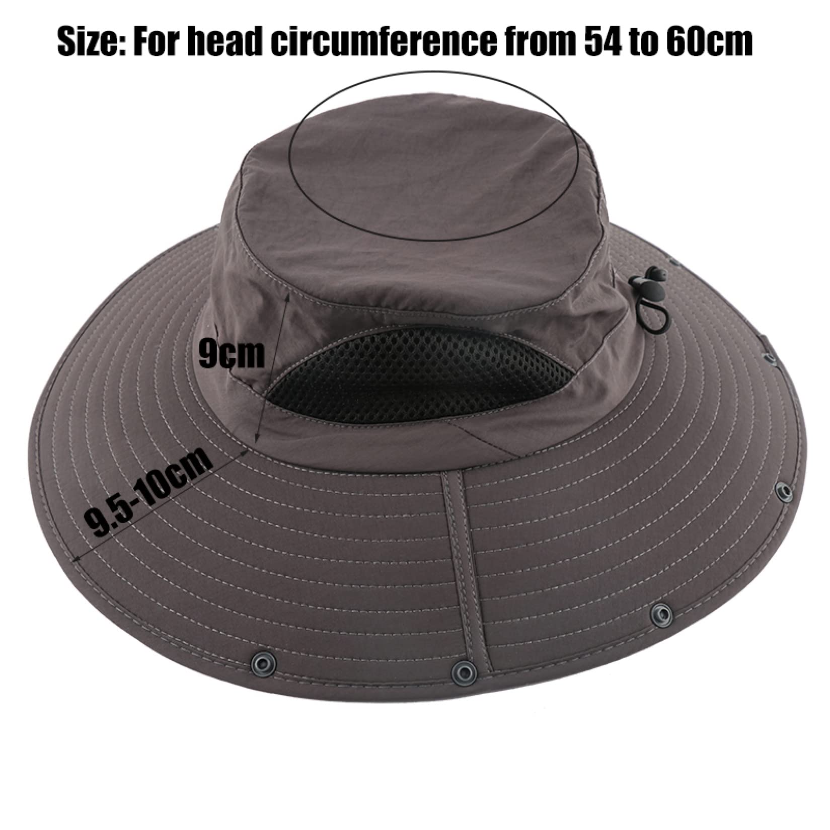 Men's & Women's Sun Hat with Neck Flap - Wide Brim Bucket Hat for Outdoor Activities like Hiking, Fishing & Summer Beach Trips - UPF 50+ Sun Protection for Spring & Summer